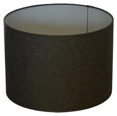 Produktbild von Lampenschirm  Ø 25 x 18 cm dunkelgrau Leinenstruktur Zylinderförmig