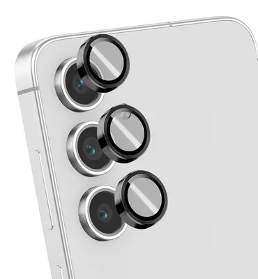 Produktbild von Blue Star, Kameraschutz für Galaxy S24 FE mit Applikator, Schwarz / Transparent