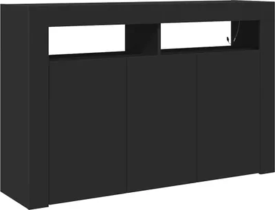 Immagine prodotto di Credenza Nero 116 x 30 x 75 cm Legno multistrato
