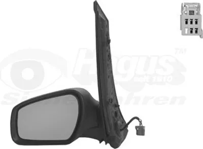 Produktbild von VAN WEZEL 1862807 Außenspiegel Seitenspiegel Links für FORD C-MAX (DM2) Konvex Beheizt Grundiert
