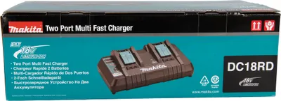 Zdjęcie produktu dla Makita DC18RD, Ładowarka do baterii, Makita, Czarny, 0,25 h, 0,75 h, Litowo-jonowa (Li-Ion)