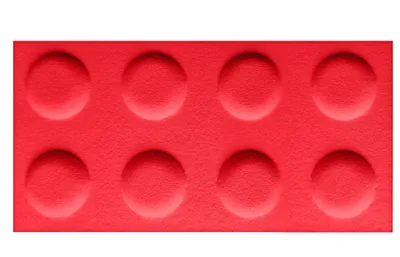 Produktbild von FOLTE 3D Wandpaneele 60x30 cm Filz - Blöcke, Kinderzimmer, Rot Farbe