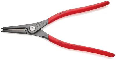 Produktbild von Knipex 49 11 A4, Sicherungsringzange, Chrom-Vanadium-Stahl, Kunststoff, Rot, 320 mm, 599 g