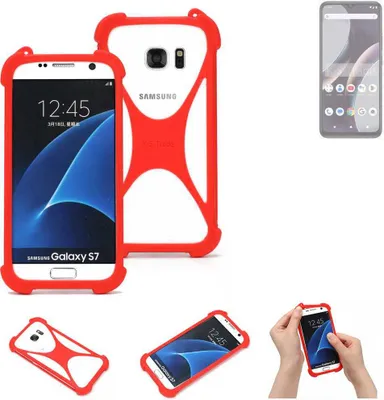 Produktbild von K-S-Trade Handy-Hülle kompatibel mit BLU C9 Schutz-Hülle Bumper Silikon Schutz Hülle Cover Case Silikoncase Silikonbumper TPU Softcase Smartphone,