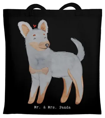 Produktbild von Mr. & Mrs. Panda Tote Bag Prager Rattler Moment - Schwarz - Geschenk, Tasche, Laptoptasche, Schultasche, Unitasche, Jutebeutel, Pincher