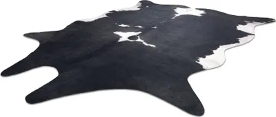 Obrázek produktu pro Umělá hovězí kůže,  G5070-3 černá bílá kůže Černá 100x150 cm