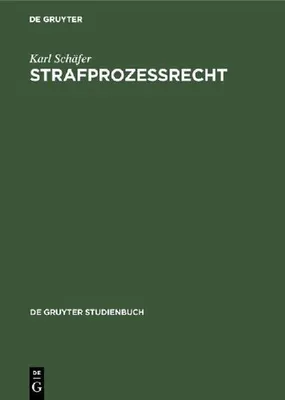 Produktbild von Strafprozeßrecht