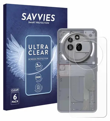 A product box and a screen protector for a phone are shown.