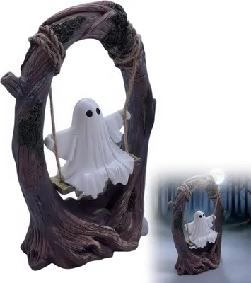 Produktbild von Dekofigur Halloween Deko schwingende Geisterfigur gruselige Geisterstatue