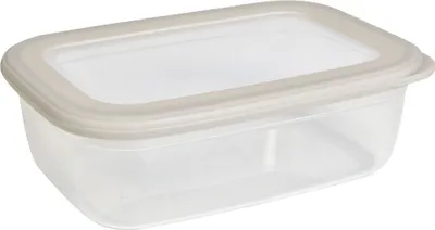 Imagen del producto de MICHELINO: Caja de almacenamiento, recipiente hermético, contenedor para despensa, ideal para una despensa organizada. 1200 ml. Color beige