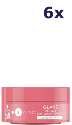 Produktbild von 6x Taft Styling Gel Wax Glanz 75ml