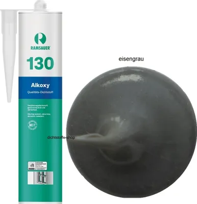 Produktbild von Ramsauer 130 Alkoxy 1K Silikon Dichtstoff 310ml Kartusche eisengrau