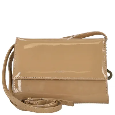 Zdjęcie produktu dla PICARD Skórzana torebka na ramię Clutch Auguri Shoulderbag With Flap Melange - Patent beige