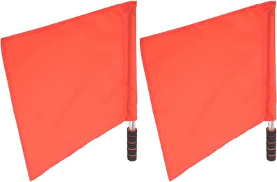 Produktbild von Fußball-Linienrichterfahnen Profi-Set 2er-Pack Rot