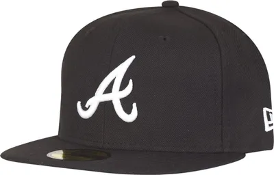 Produktbild von New Era 59 Fifty Atlanta Braves Black / White 7 1/8