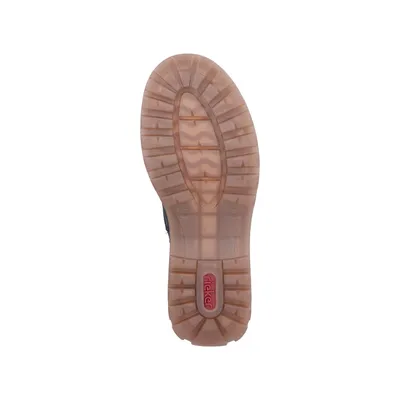Produktbild von Rieker Damen Stiefelette Kette transparente Sohle wasserabweisend 92820, Größe:38 EU, Farbe:Schwarz