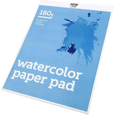 Produktbild von Creativ Company Aquarellblock weiß A3 Aquarellpapier 20 Blatt 180 g
