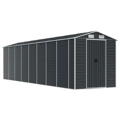 Produktbild von Gerätehaus Anthrazit 191x725x198 cm Verzinkter Stahl