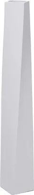 Produktbild von VIVANNO Bodenvase Fiberglas HYDRON Säule, Weiß matt - 11x11x80 cm