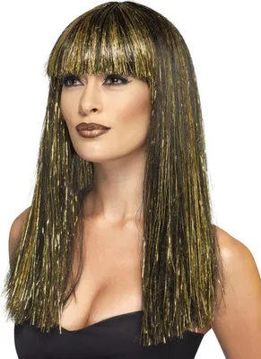 Immagine prodotto di Parrucca egiziana per capelli lunghi da donna nera - taglia unica