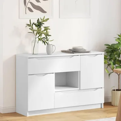 Obrázek produktu pro vidaXL Příborník se zásuvkami Bílý 100 x 30 x 65,6 Materiál na bázi dřeva