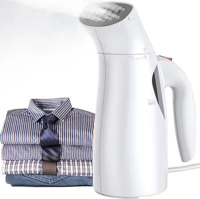 Produktbild von Tragbarer Dampfglaetter fuer Kleidung, Handgeraet, 140 ¡ãC/284 ¡ãF Hochtemperaturdampf, 170 ml/5,7 oz Wassertank, 700 W hohe Leistung, 40 s schnelle Hitze, stark eindringender Dampfglaetter entfernt Falten fuer Zuhause, Buero, Reisen
