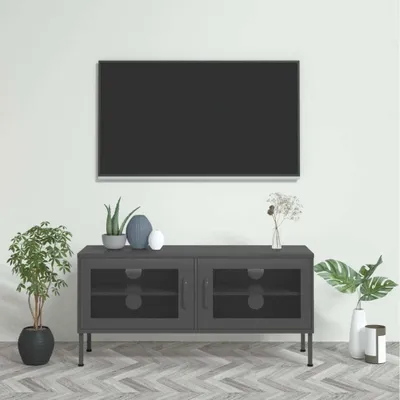 Obrázek produktu pro Maison Exclusive - TV skříň antracitová 105x35x50 cm ocel