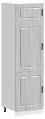 Image de vidaXL Armoire de cuisine Kalmar Gris Sonoma Matériau dérivé du bois