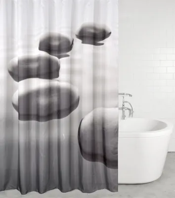 Produktbild von SANILO® Duschvorhang Black Stones 180 x 200 cm