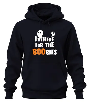 Produktbild von I'm Here For The Boobies Halloween Geist Lustig y Hoodie Kapuzenpullover, Navy, M