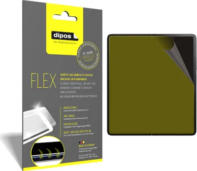 Produktbild von 2x Schutzfolie für Honor Magic V Folie, 100% Displayabdeckung, dipos Flex