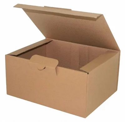 Produktbild von 25x Versandkarton 210x160x100mm schnelle Aufrichtung mit Steckverschluss braun