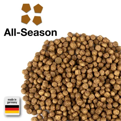 Produktbild von All Season Koifutter 13,5 kg 6mm - Koifutter Pellets für alle Jahreszeiten