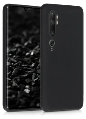 Produktbild von kwmobile Handyhülle für Xiaomi Mi Note 10 / Note 10 Pro Hülle - weiches Handy Silikon Case - Schutzhülle Cover - Schwarz matt