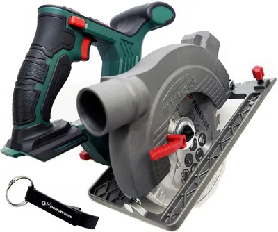 Produktbild von HEADNMORE® Bundle - 20V akumulátorová prenosná okružná píla PARKSIDE® PHKSA 20 a prívesok na kľúče HEADNMORE® (bez akumulátora)
