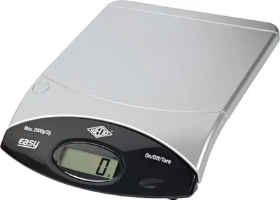 Produktbild von WEDO Briefwaage Easy 482200 Batterie 2kg schwarz/silber
