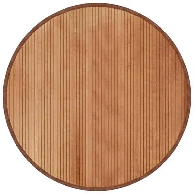 Produktbild von Teppich Rund Natur 100 cm Bambus
