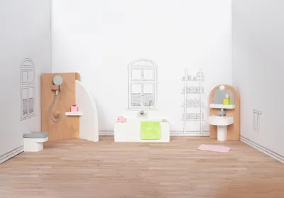 Produktbild von goki Puppenmöbel Style, Badezimmer