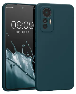 Produktbild von kwmobile Slim Case kompatibel mit Xiaomi 12 Lite 5G Hülle - Handyhülle aus Silikon in Petrol matt