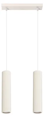 Zdjęcie produktu dla Lampa wisząca KARBON beżowa 2xGU10x10W aluminium wym:90x30x6,5cm IP20 Sollux Lighting