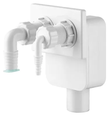 Immagine prodotto di Sifone da incasso DEXA 2 per lavatrice e asciugatrice, DN40mm, bianco