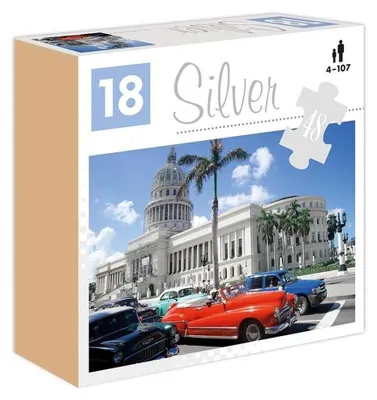 Immagine prodotto di Gra Puzzle Silver Samochody 48 elementów dla seniorów