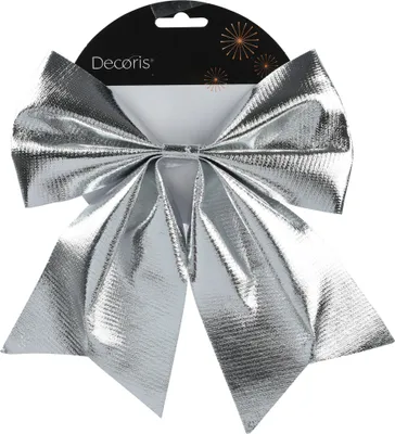 Produktbild von Schleife 24cm 1 Stück Silber metallic