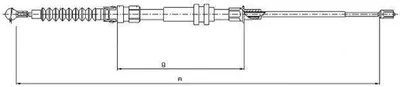 Produktbild von TEXTAR Handbremsseil Seilzug Feststellbremse für VW Caddy III Kombi (2KB, 2KJ, 2CB, 2CJ) 44044500