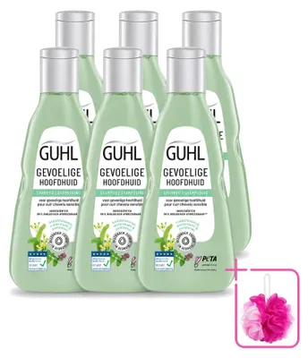 Obrázek produktu pro 6 x Šampon Guhl pro citlivou pokožku hlavy - 250 ml - Balení po 6 kusech