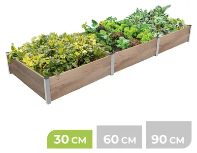 Produktbild von BioGreen 3m² Hochbeet ErnteMAXX in Rechteckform erhältlich in 3 Höhen