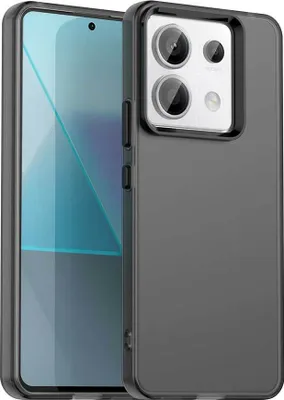 Obrázek produktu pro Pouzdro pro Xiaomi Redmi Note 13 Pro 5G /Poco X6 5G, tenké poloprůhledné matné nárazuvzdorné pouzdro na telefon Černý