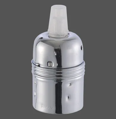 Produktbild von DIY Leuchten Direkt Fassung, silber 1xE27 60W