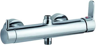 Immagine prodotto di Miscelatore monocomando Unyqoos® per bagno – rubinetto da bagno in ottone cromato con controllo intuitivo della temperatura, attacco da 12 mm,  ACS
