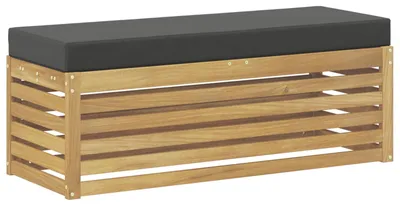 Immagine prodotto di Set divano da esterno vidaXL bianco e antracite 115 x 43 x 45 cm